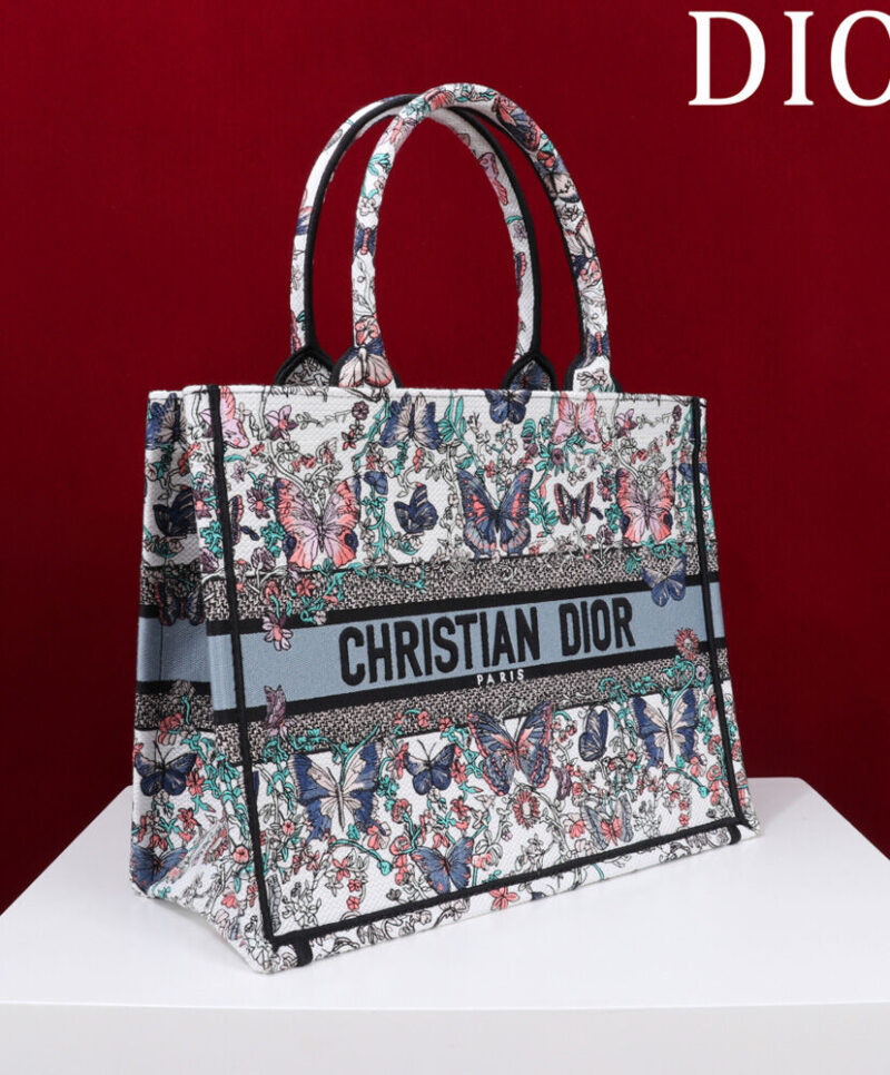 Christian Dior Medium Dior Book Tote M1286 White
